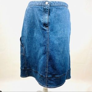 J. Jill Denim Carpenter Style Skirt